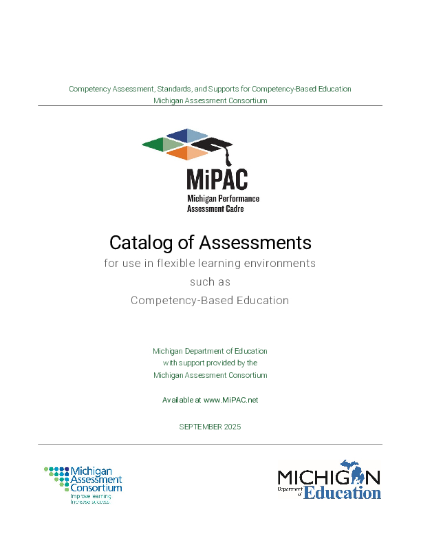 Catalog of Mi PAC Assessments